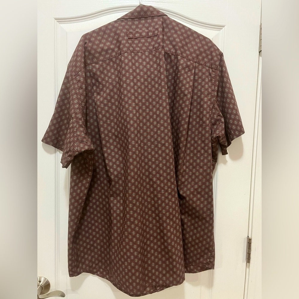 🛍️3 For $10🛍️ Duluth Trading Co Men's Rusty Burgundy Relaxed Fit Shirt, 2XL - Picture 3 of 9